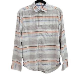 TOMMY BAHAMA MENS CORAL HORIZON LONG-SLEEVED BUTTON DOWN SHIRT SIZE SMALL